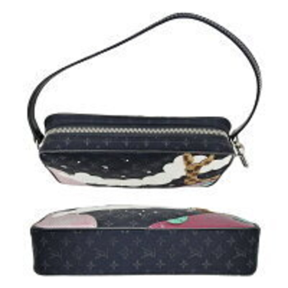 Louis Vuitton Contes de Fes Pochette Monogram Satin Handbag Shoulder Bag Black - Picture 4 of 6
